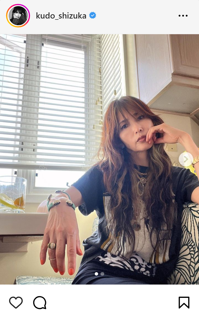 工藤静香のインスタグラムから