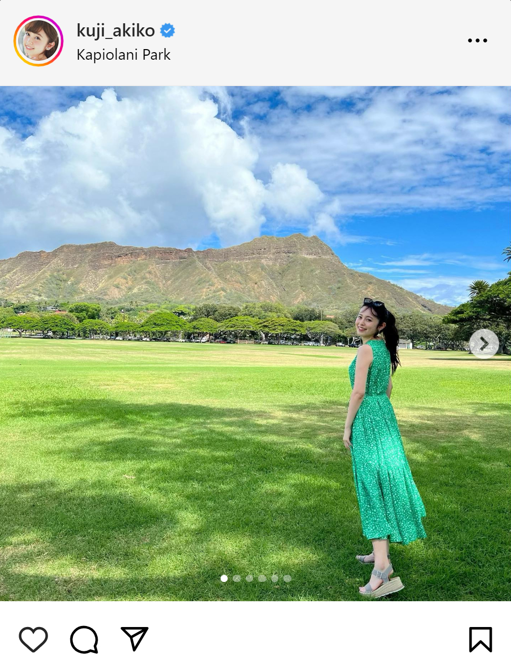 久慈暁子のインスタグラムから