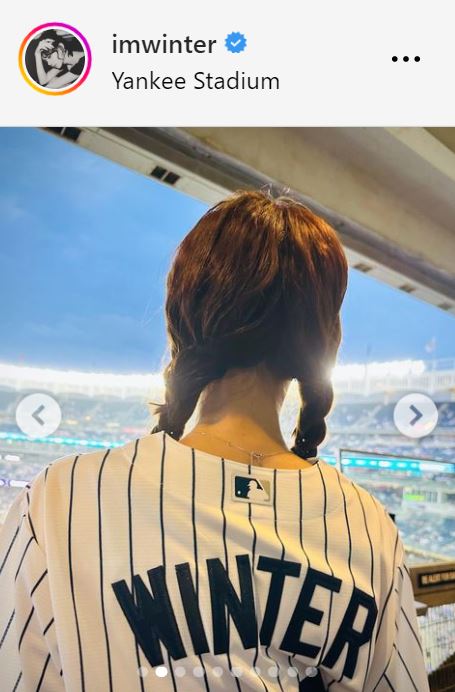 WINTERのインスタグラムから