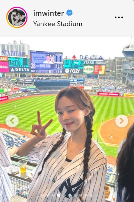 WINTERのインスタグラムから
