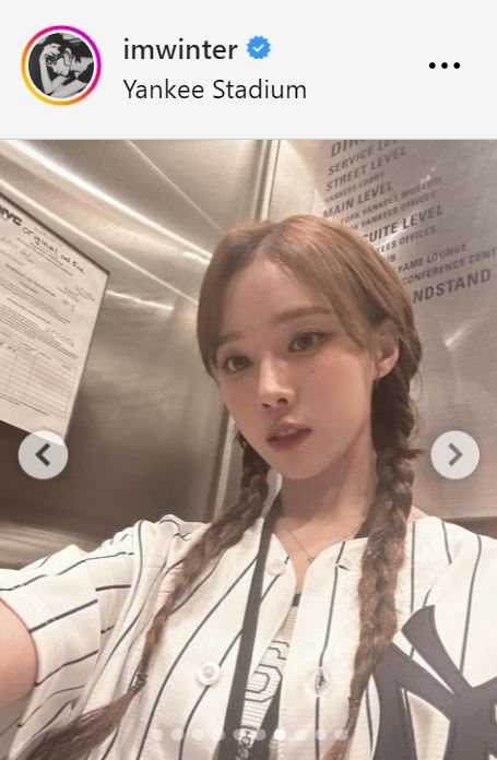 WINTERのインスタグラムから