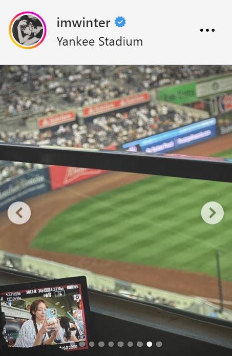 WINTERのインスタグラムから