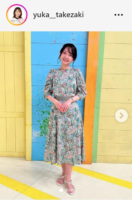 竹崎由佳アナのインスタグラムから