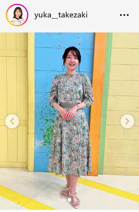 竹崎由佳アナのインスタグラムから