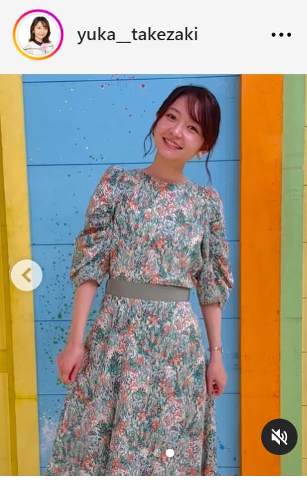 竹崎由佳アナのインスタグラムから