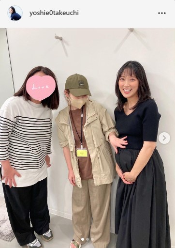 竹内由恵アナウンサーのインスタグラムから