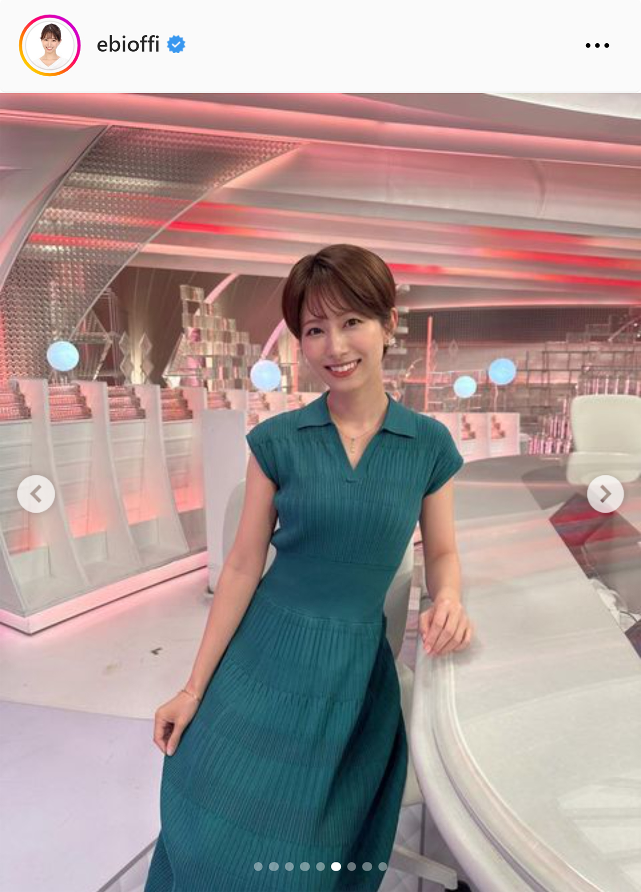 フジ海老原優香アナのインスタグラムから