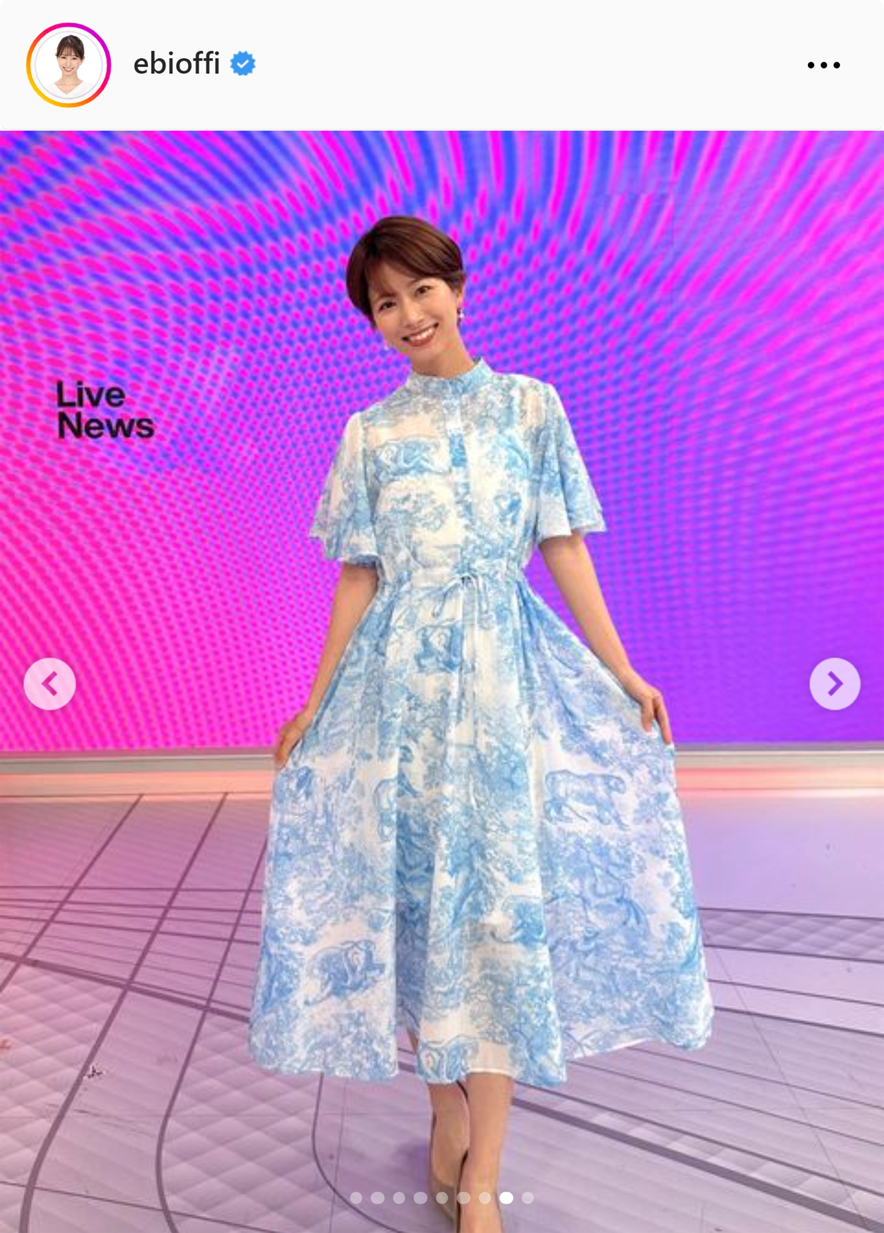 フジ海老原優香アナのインスタグラムから
