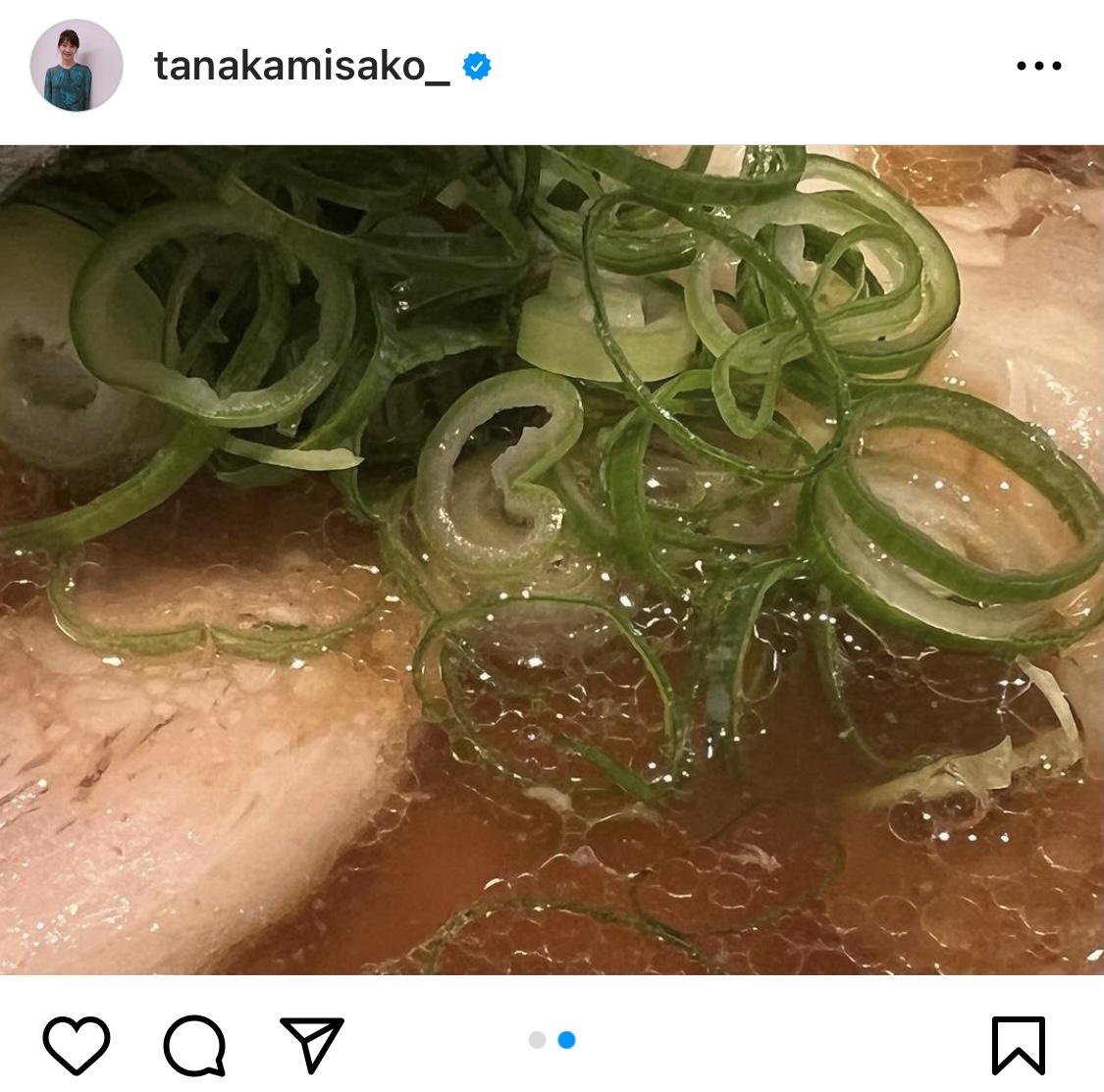 田中美佐子のインスタグラムから