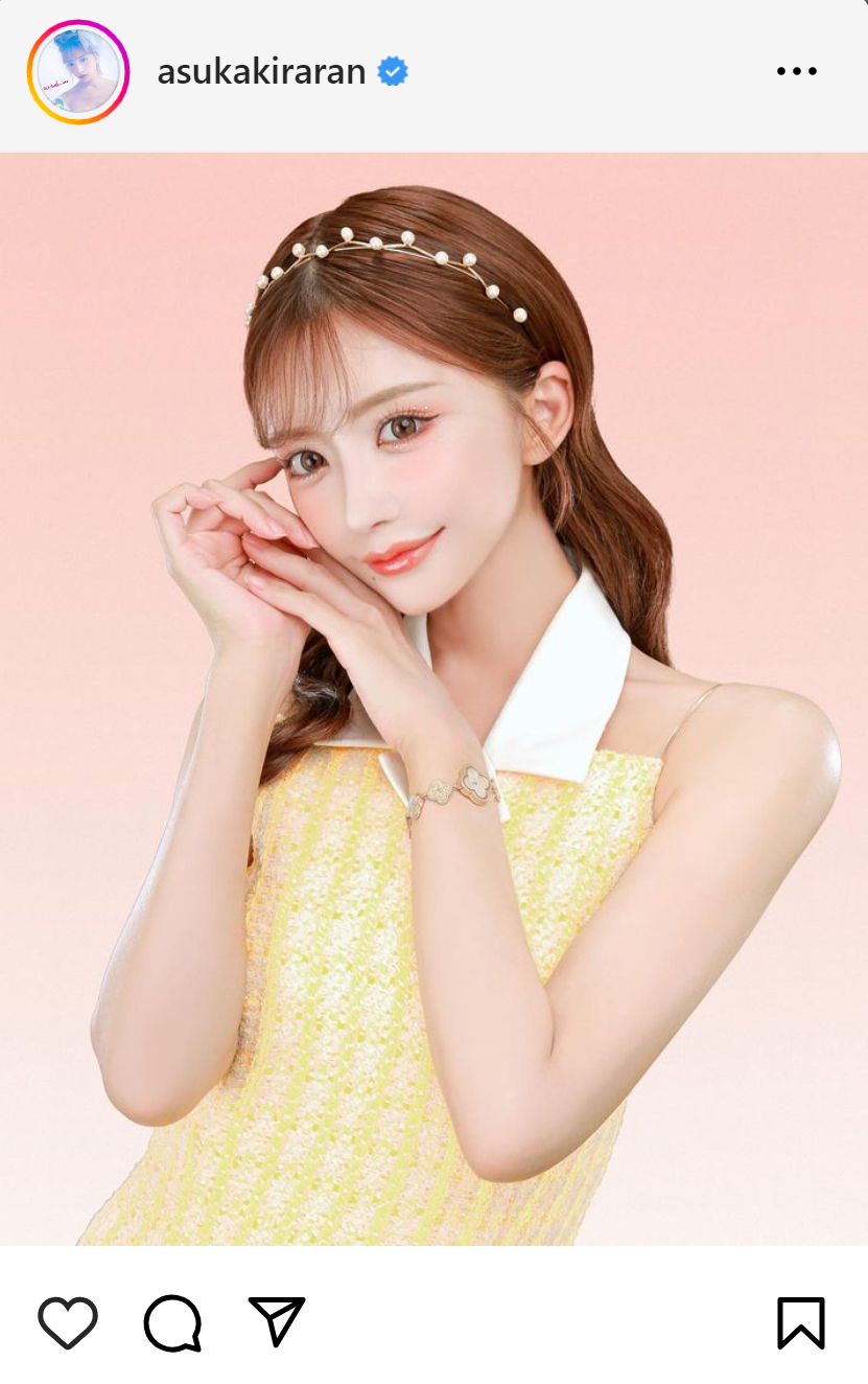 明日花キララ、ツヤツヤ美肌のノースリーブショットに反響「可愛すぎだよ~」 - 芸能写真ニュース : 日刊スポーツ