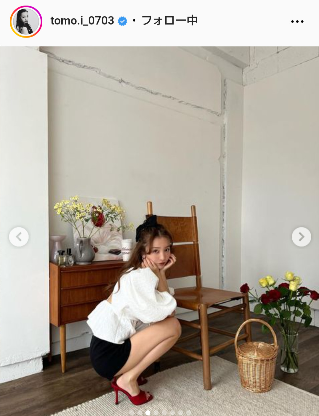 板野友美のインスタグラムから