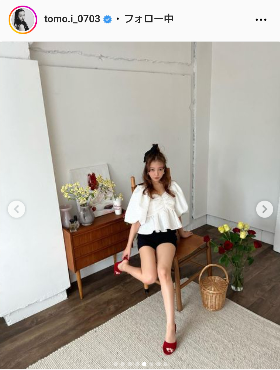 板野友美のインスタグラムから