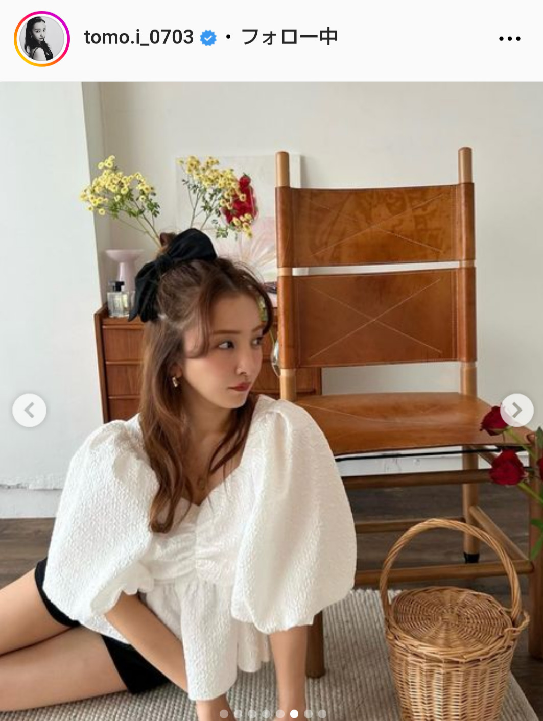 板野友美のインスタグラムから