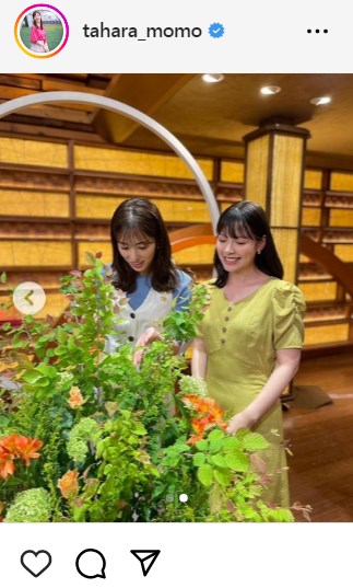 田原萌々アナウンサーのインスタグラムから