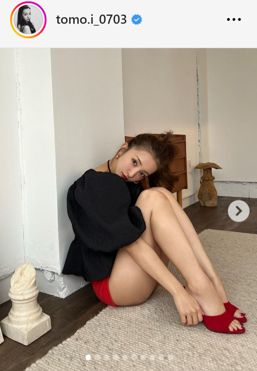 板野友美のインスタグラムから板野友美のインスタグラムから