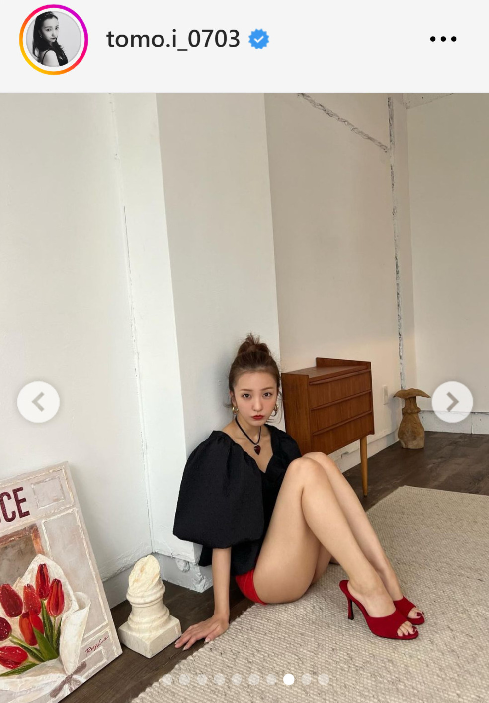 板野友美のインスタグラムから
