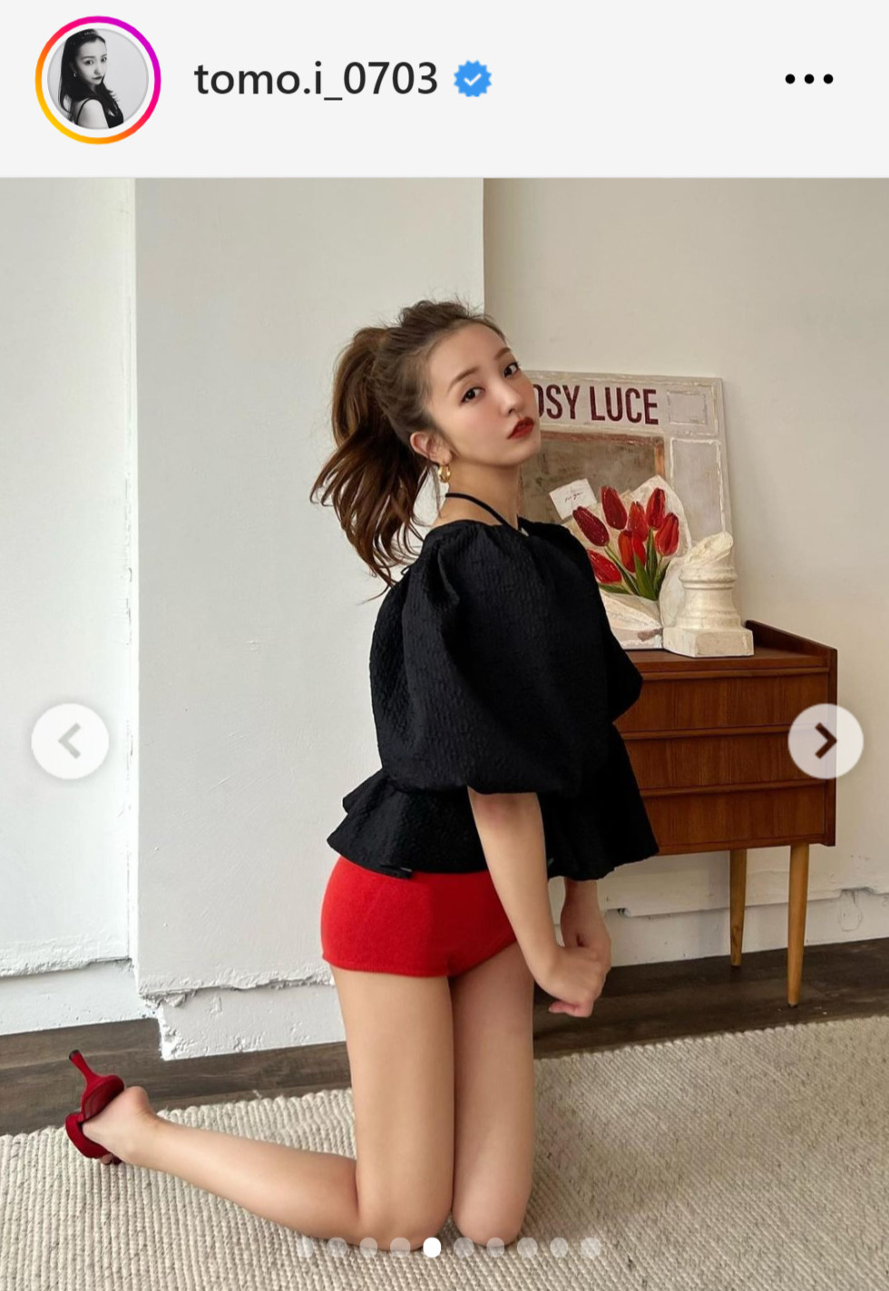 板野友美のインスタグラムから