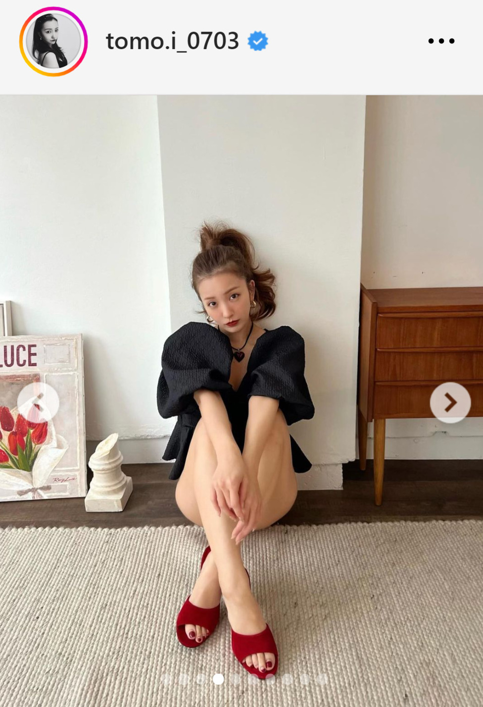 板野友美のインスタグラムから