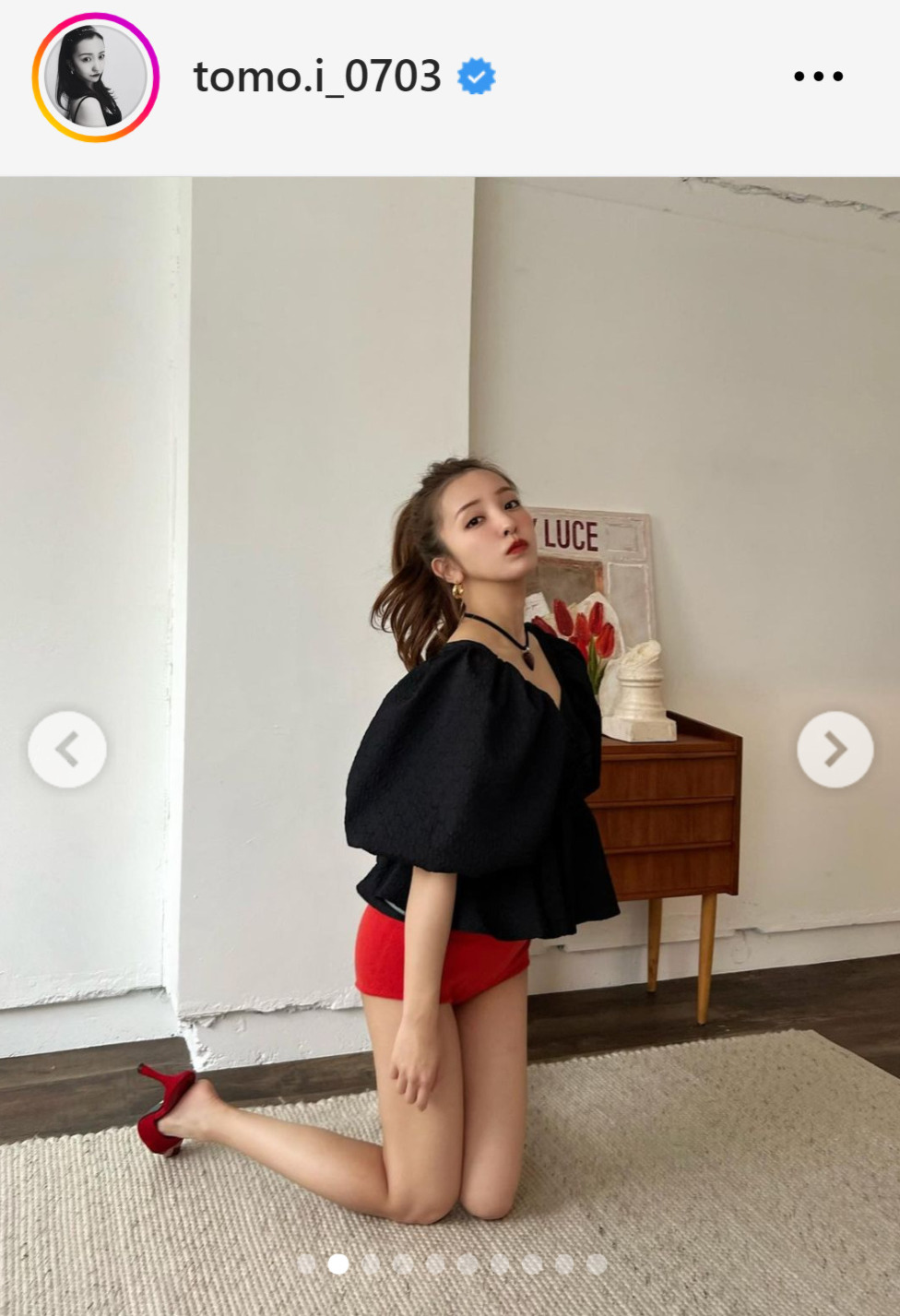 板野友美のインスタグラムから