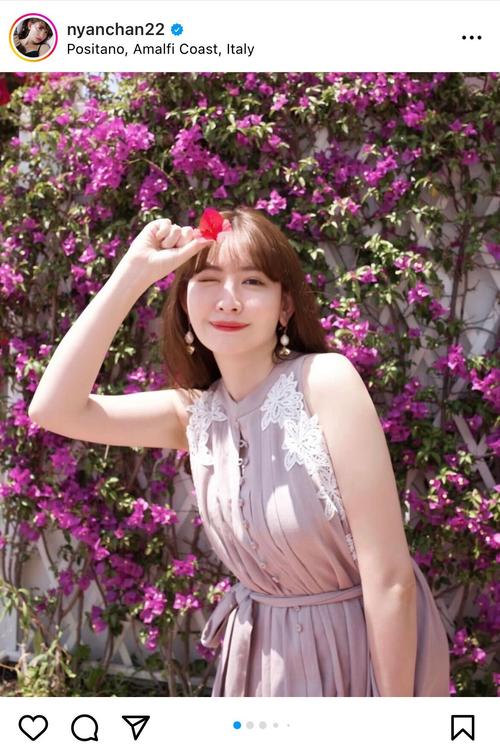 小嶋陽菜、イタリア旅行の様子を掲載「優勝過ぎます」「新作ドレスも
