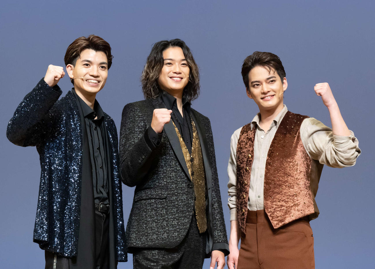 左からSixTONES高地優吾、Hey！Say！JUMP高木雄也、中山優馬