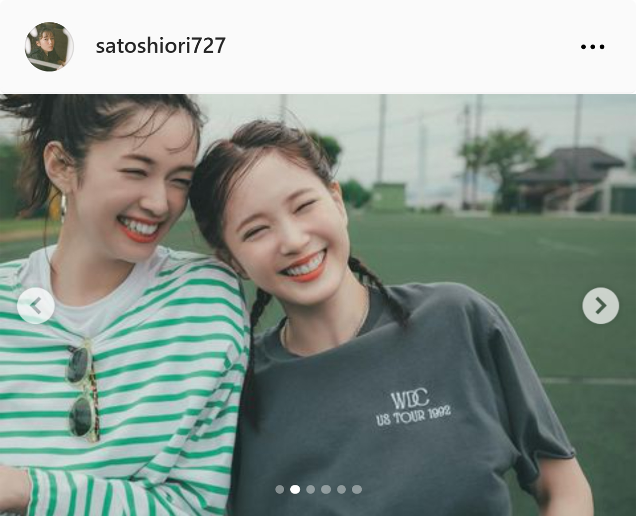 佐藤栞里のインスタグラムから