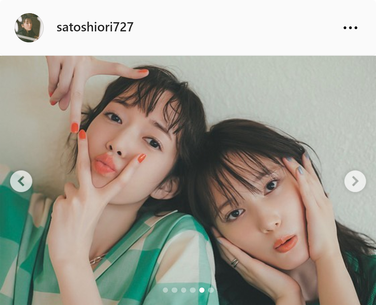 佐藤栞里のインスタグラムから