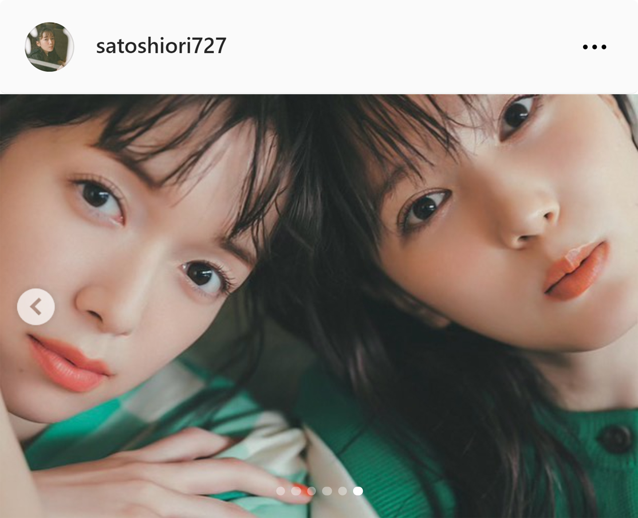 佐藤栞里のインスタグラムから
