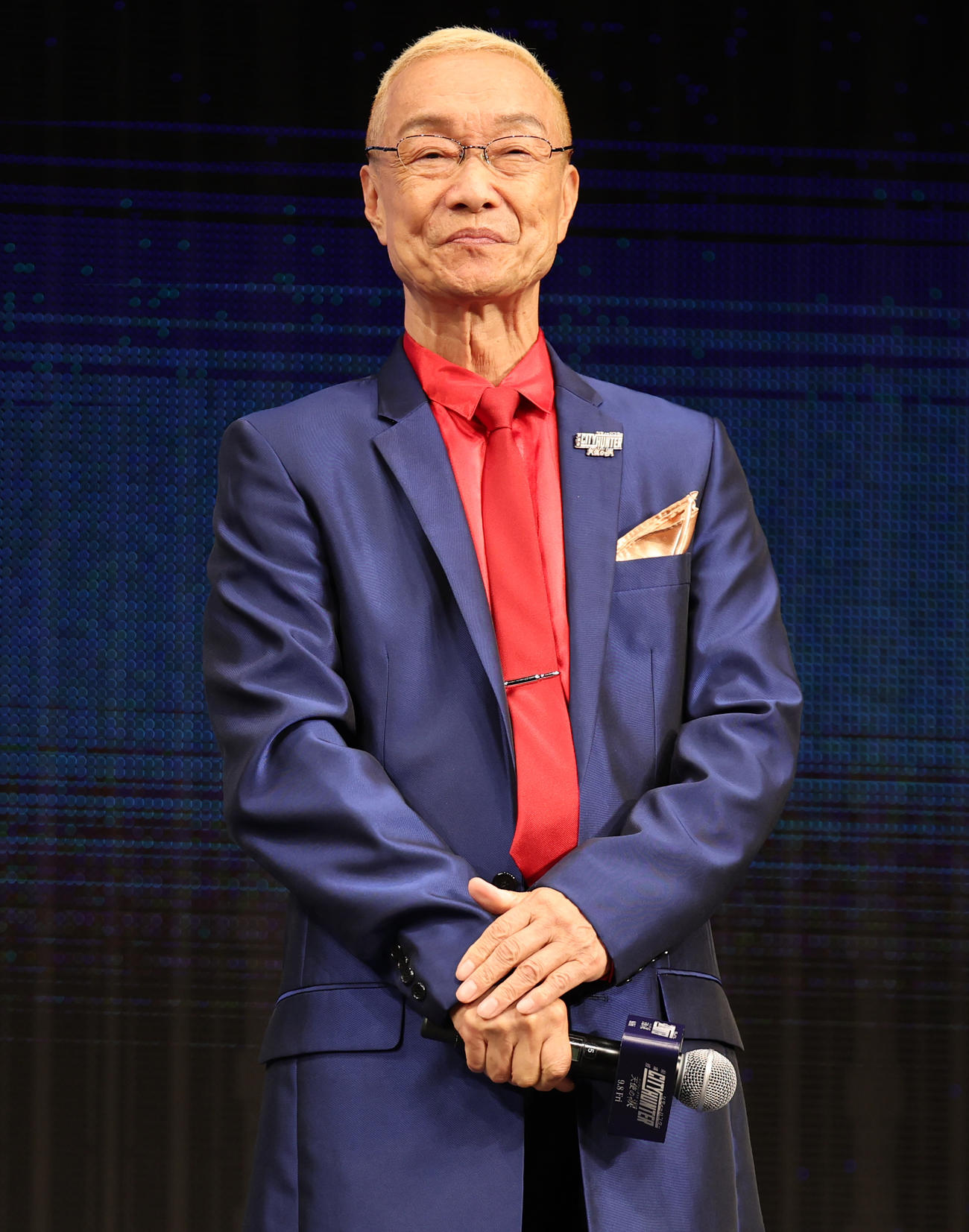 「劇場版シティーハンター　天使の涙」＝プレス発表イベントに登場した神谷明（撮影・野上伸悟）