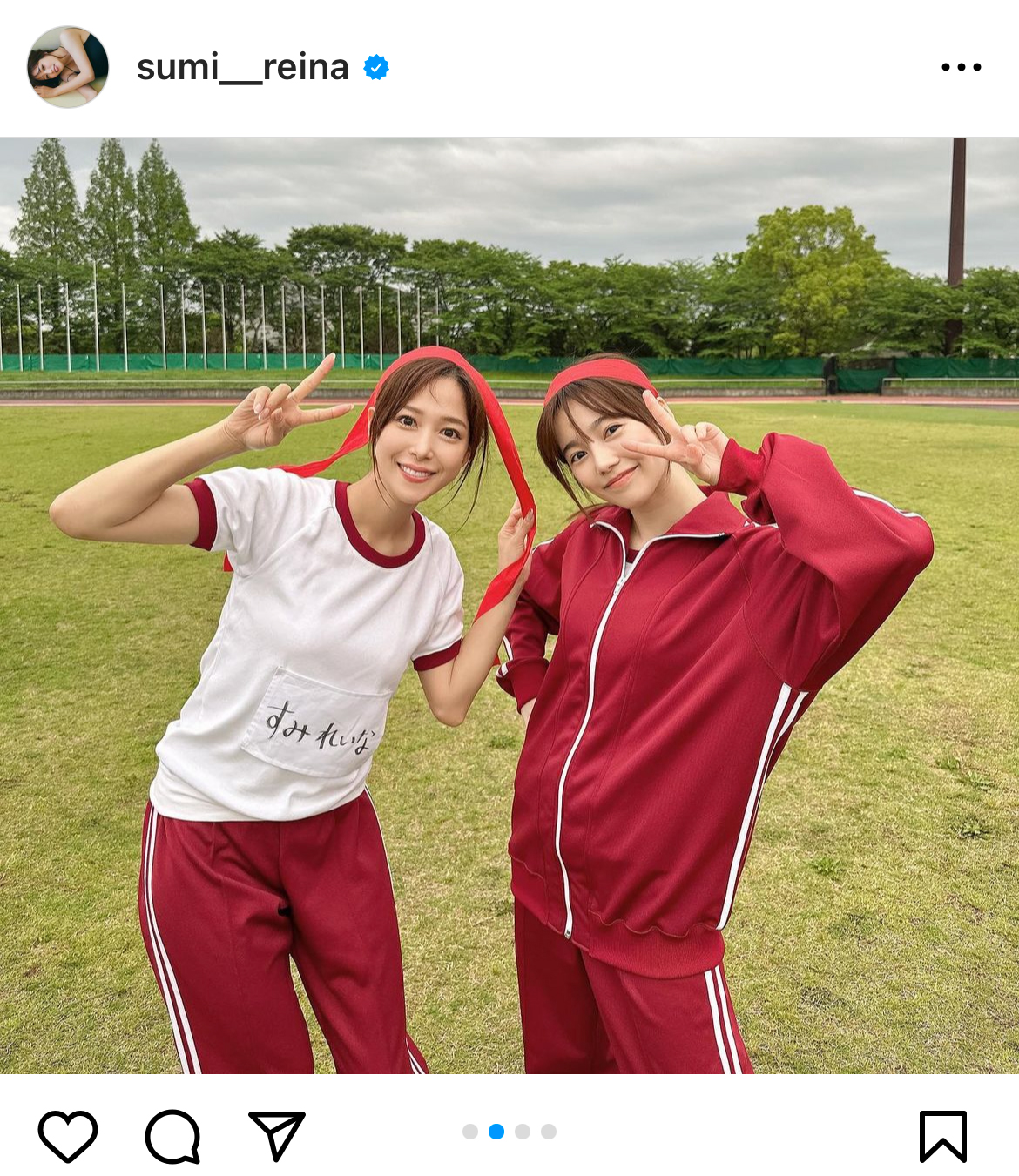 鷲見玲奈アナのインスタグラムから