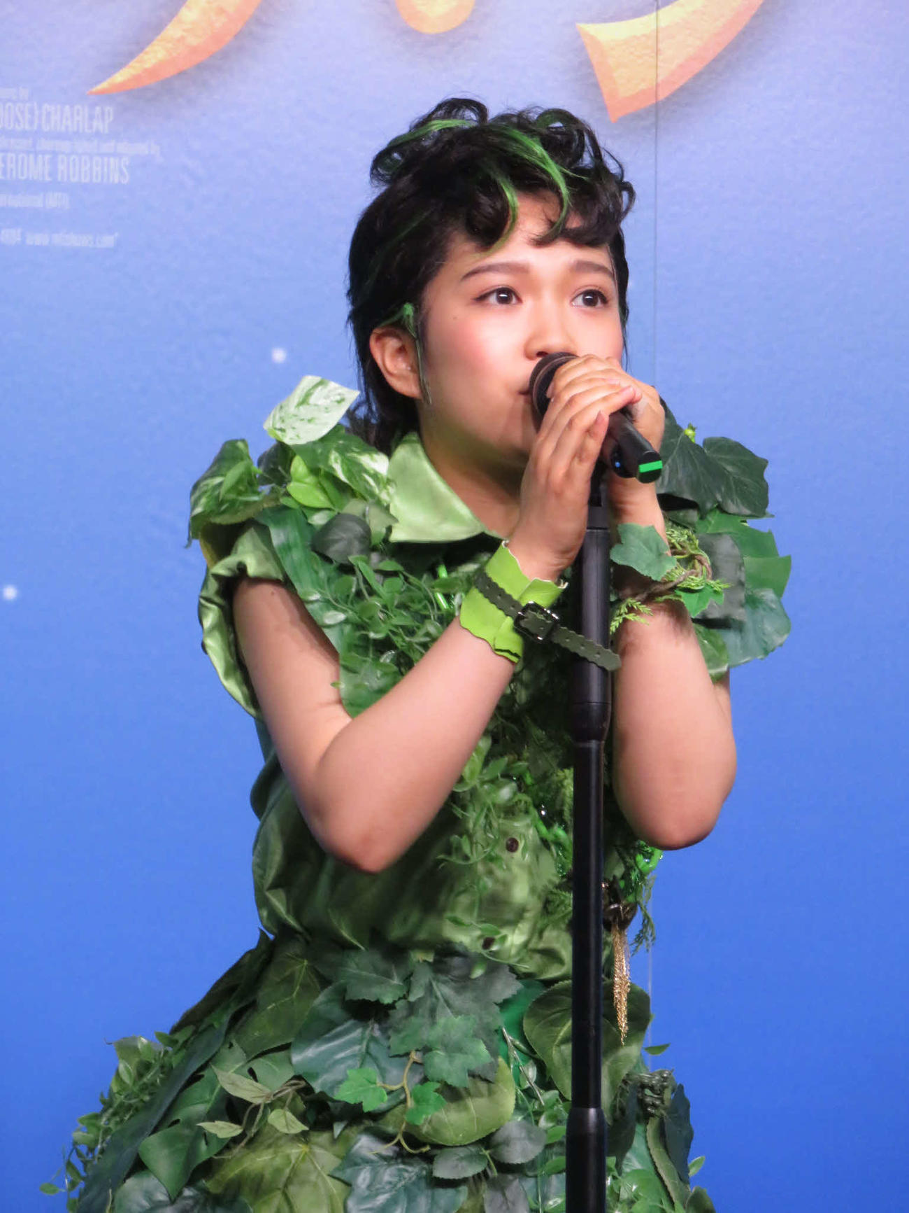 ミュージカル「ピーター・パン」の制作発表に出席した、11代目ピーター・パンの山崎玲奈