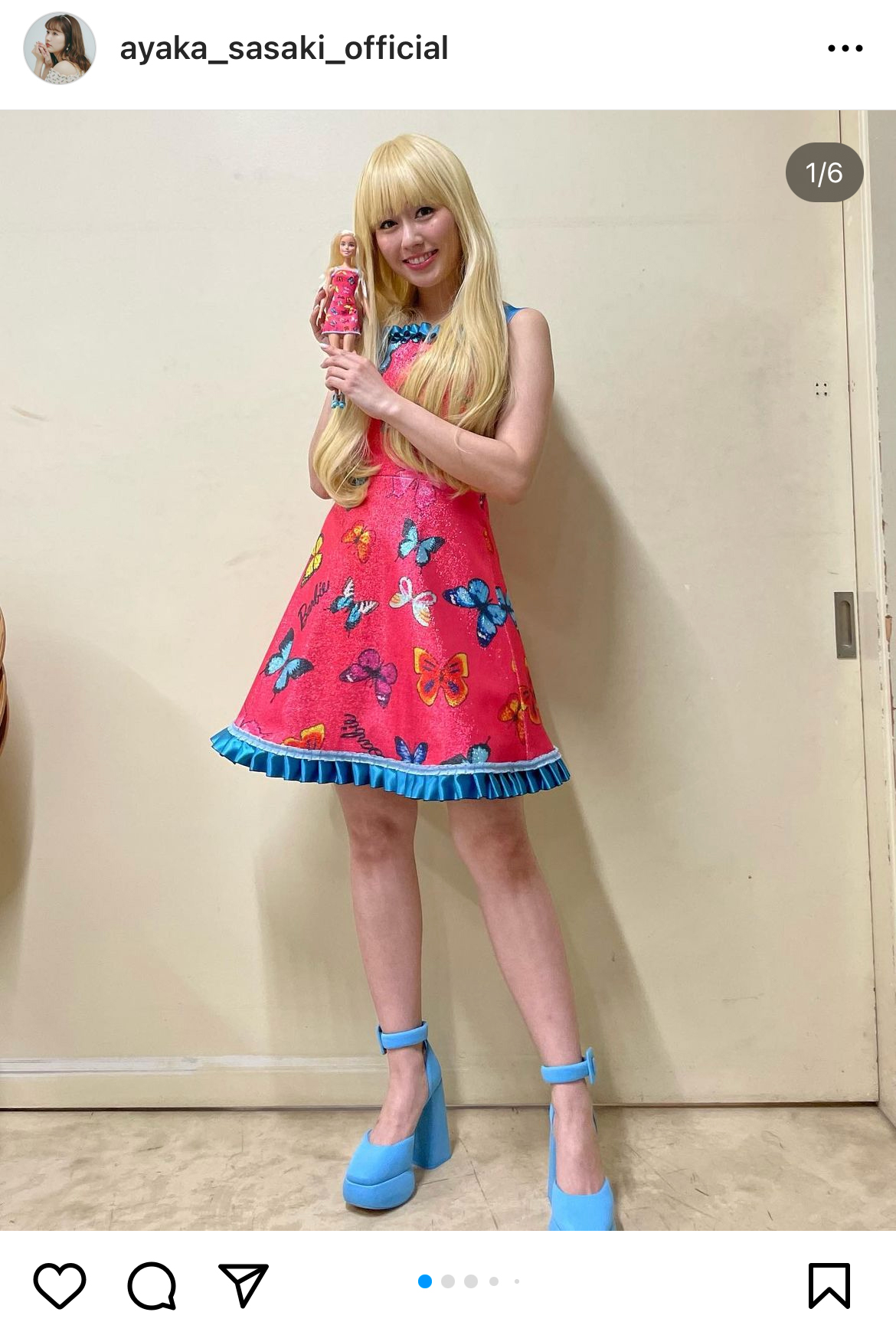 佐々木彩夏のインスタグラムから