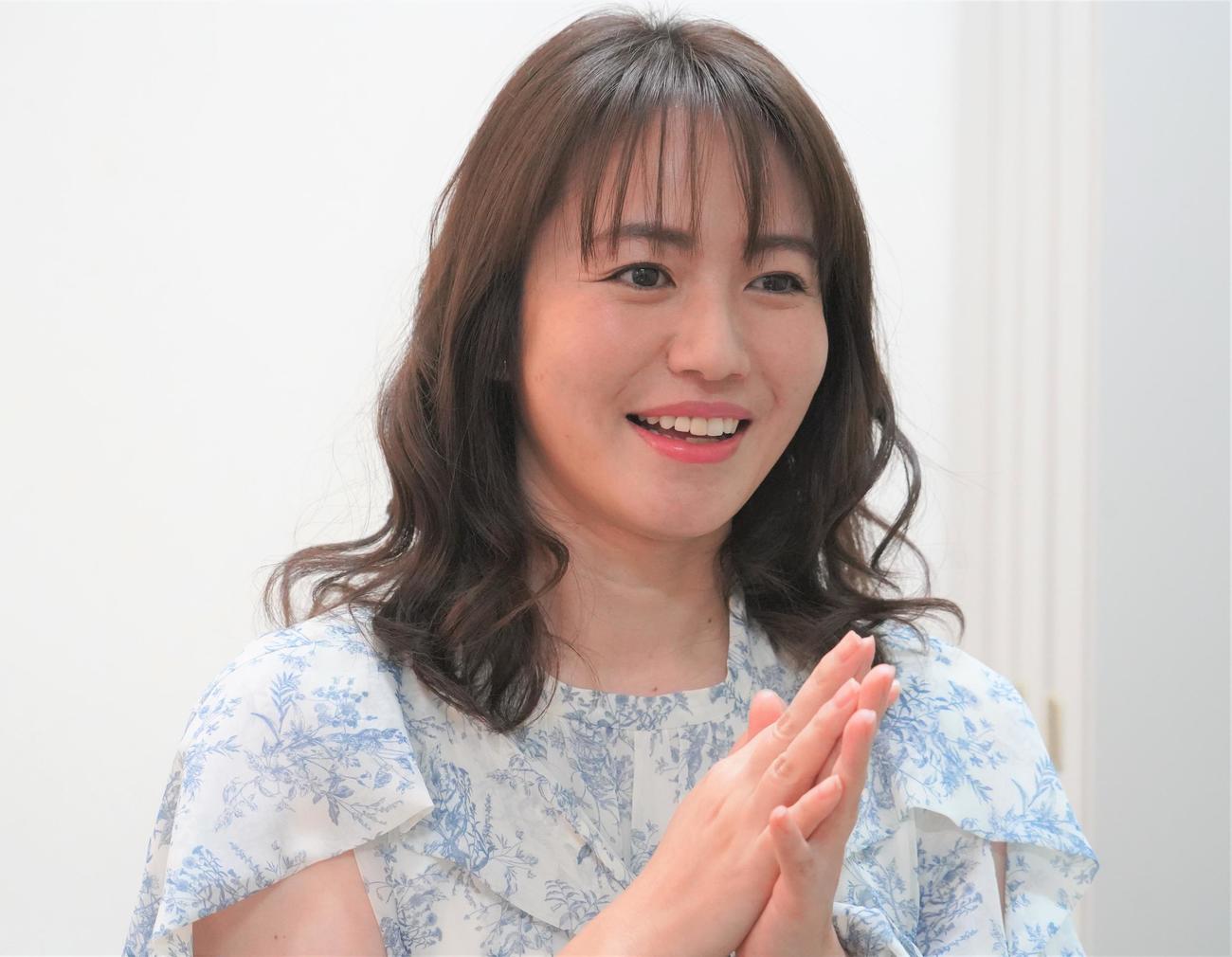 映画「愛のこむらがえり」で吉橋航也と主演を務める磯山さやか（撮影・佐藤成）
