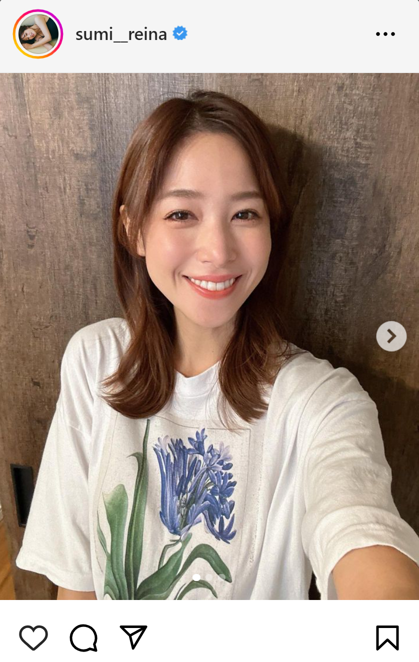 鷲見玲奈アナのインスタグラムから