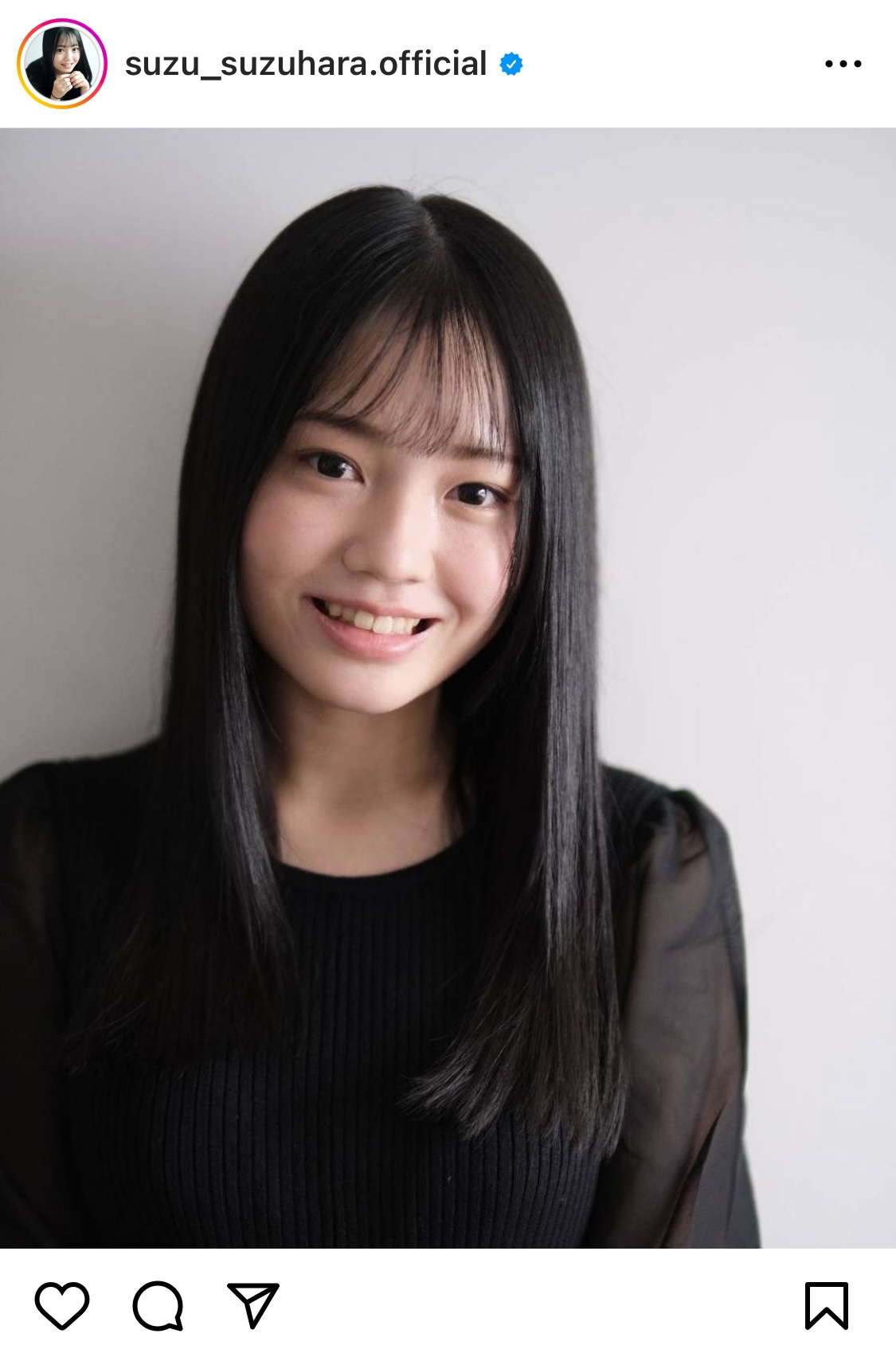 鈴原すずインスタグラムから