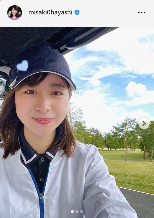 テレビ朝日・林美沙希アナウンサーのインスタグラムから