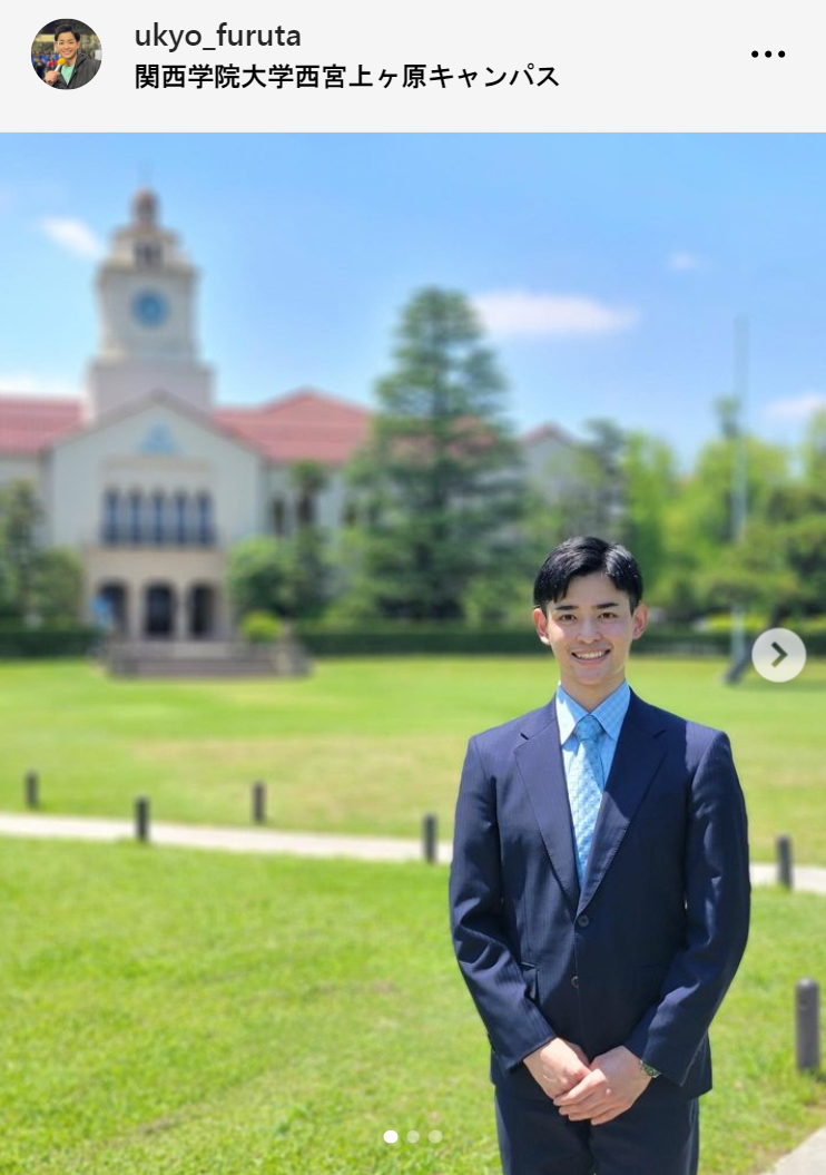 関西学院で講演を行ったTBS古田敬郷アナ（古田敬郷アナのインスタグラムから）