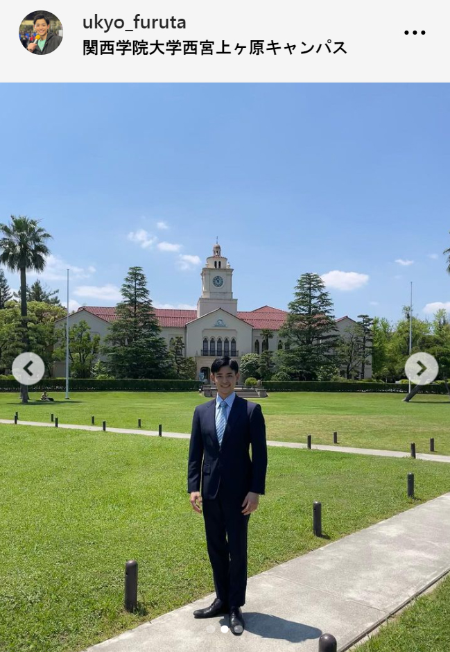 関西学院で講演を行ったTBS古田敬郷アナ（古田敬郷アナのインスタグラムから）