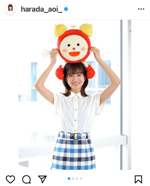 フジテレビ原田葵アナウンサーのインスタグラムから