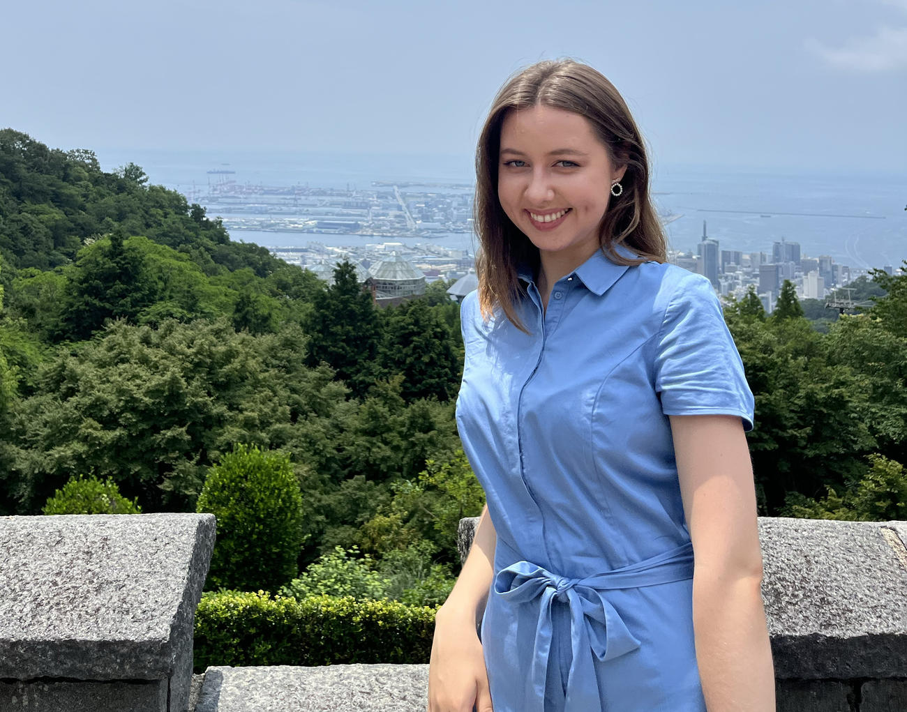 文化放送に入社したウクライナ出身のパーダルカ・オリハさん（文化放送提供）