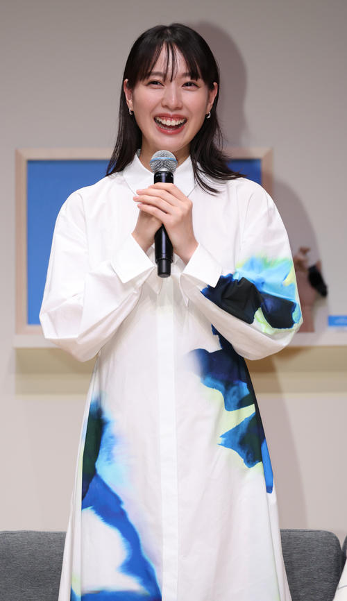 「プライムデー」記者発表を行う戸田恵梨香（撮影・中島郁夫）