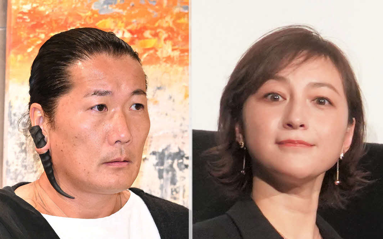 キャンドル・ジュン氏（左）と広末涼子