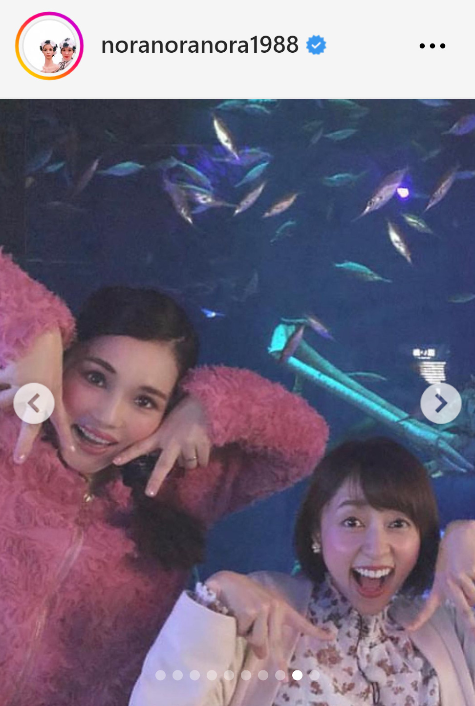 共演した際の鳥越佳那さん（右）と平野ノラのツーショット（平野ノラのインスタグラムから）