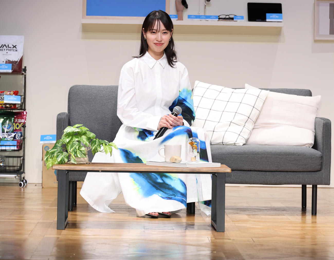 「プライムデー」記者発表を行う戸田恵梨香（撮影・中島郁夫）