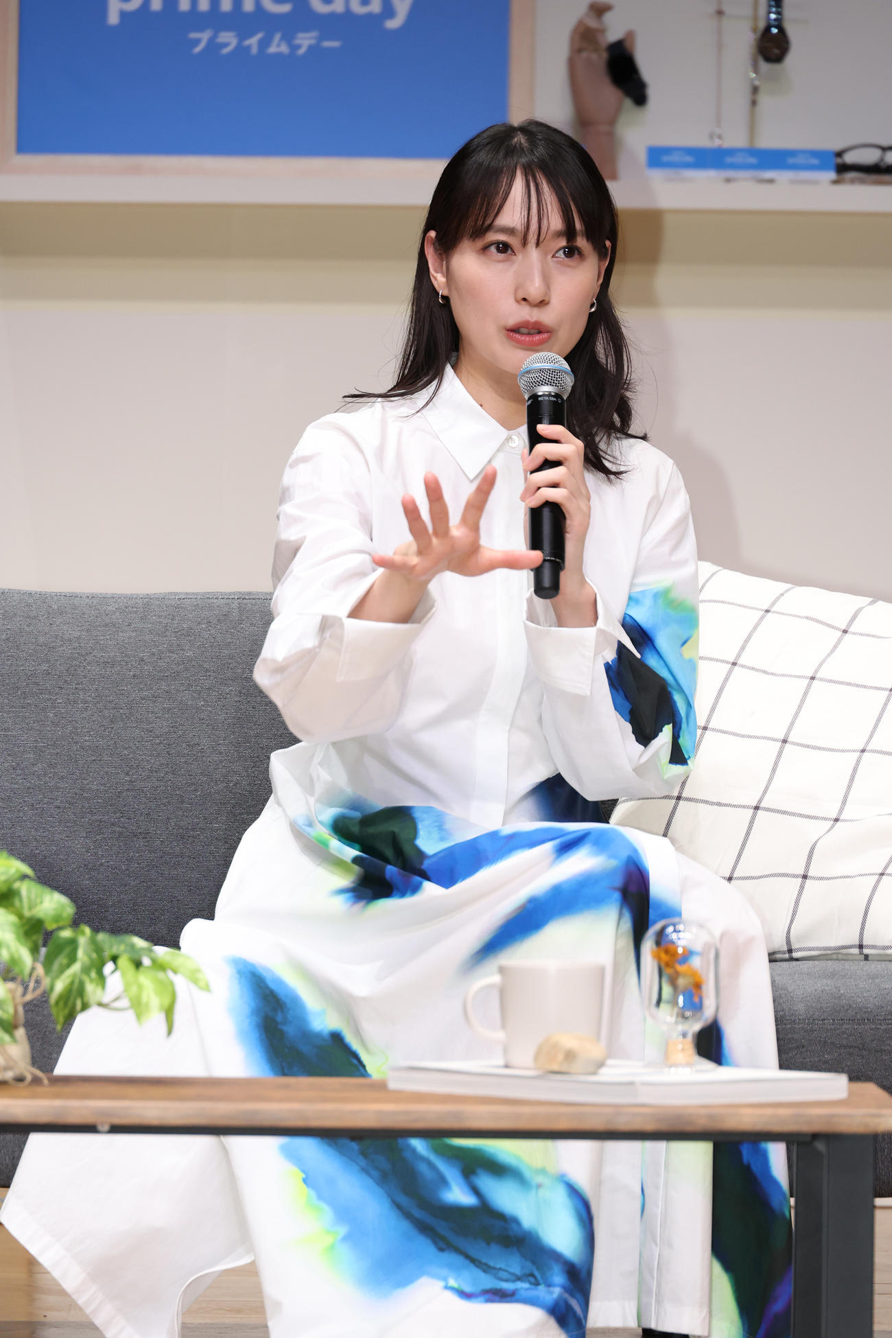 「プライムデー」記者発表を行う戸田恵梨香（撮影・中島郁夫）