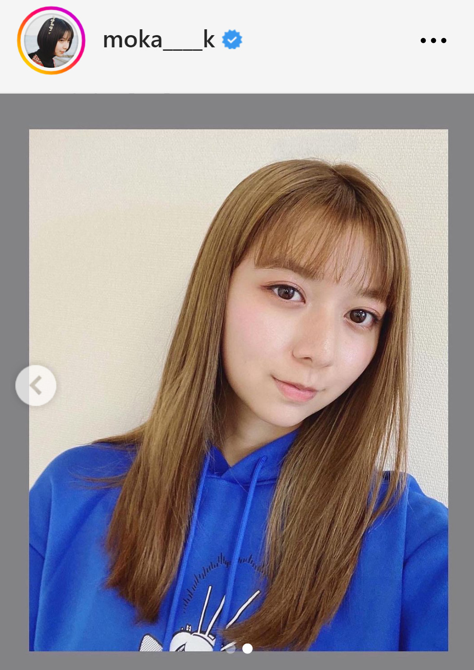 金髪になった姿を披露した上白石萌歌（上白石萌歌のインスタグラムから）