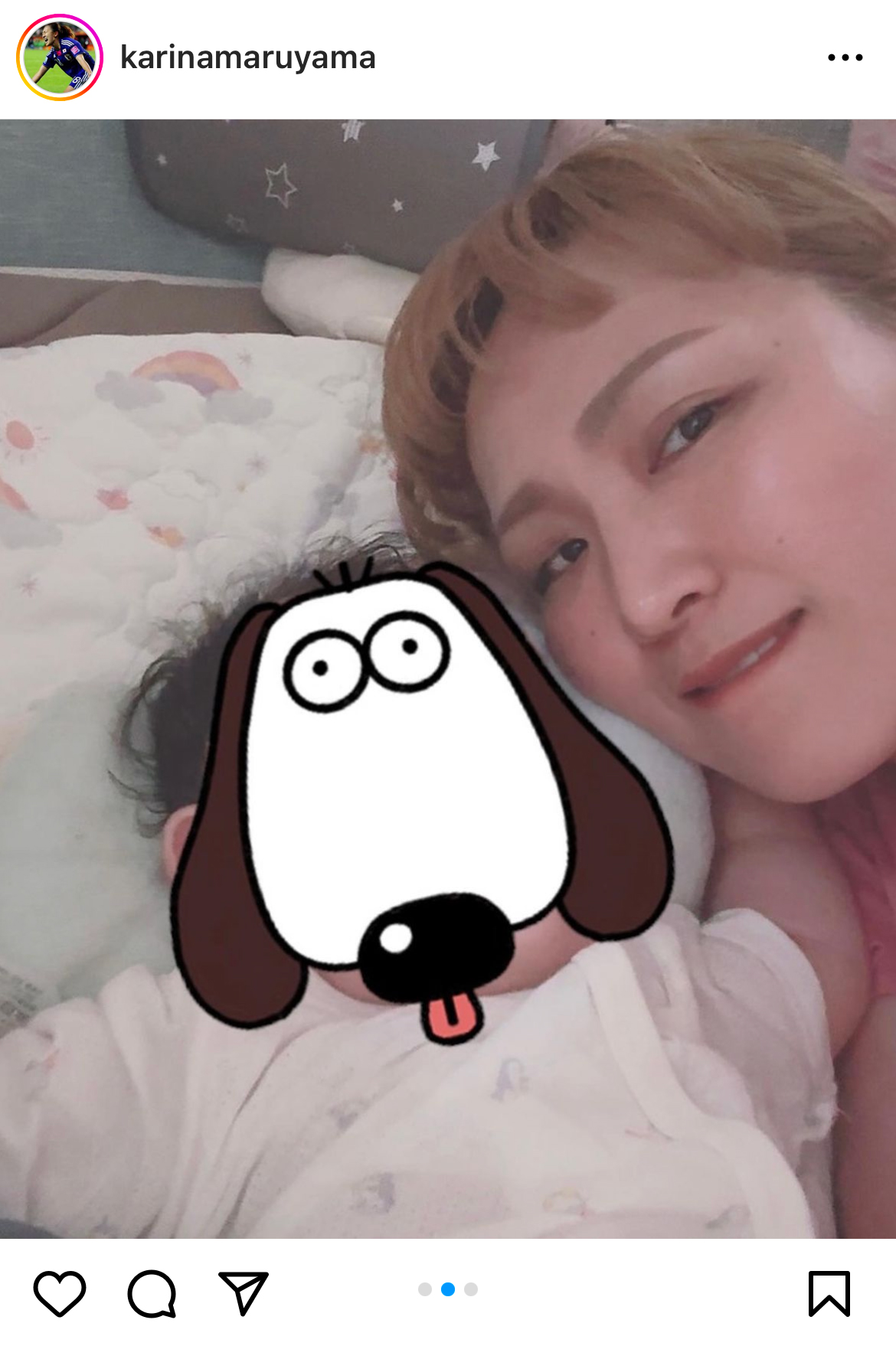 丸山桂里奈のインスタグラムから