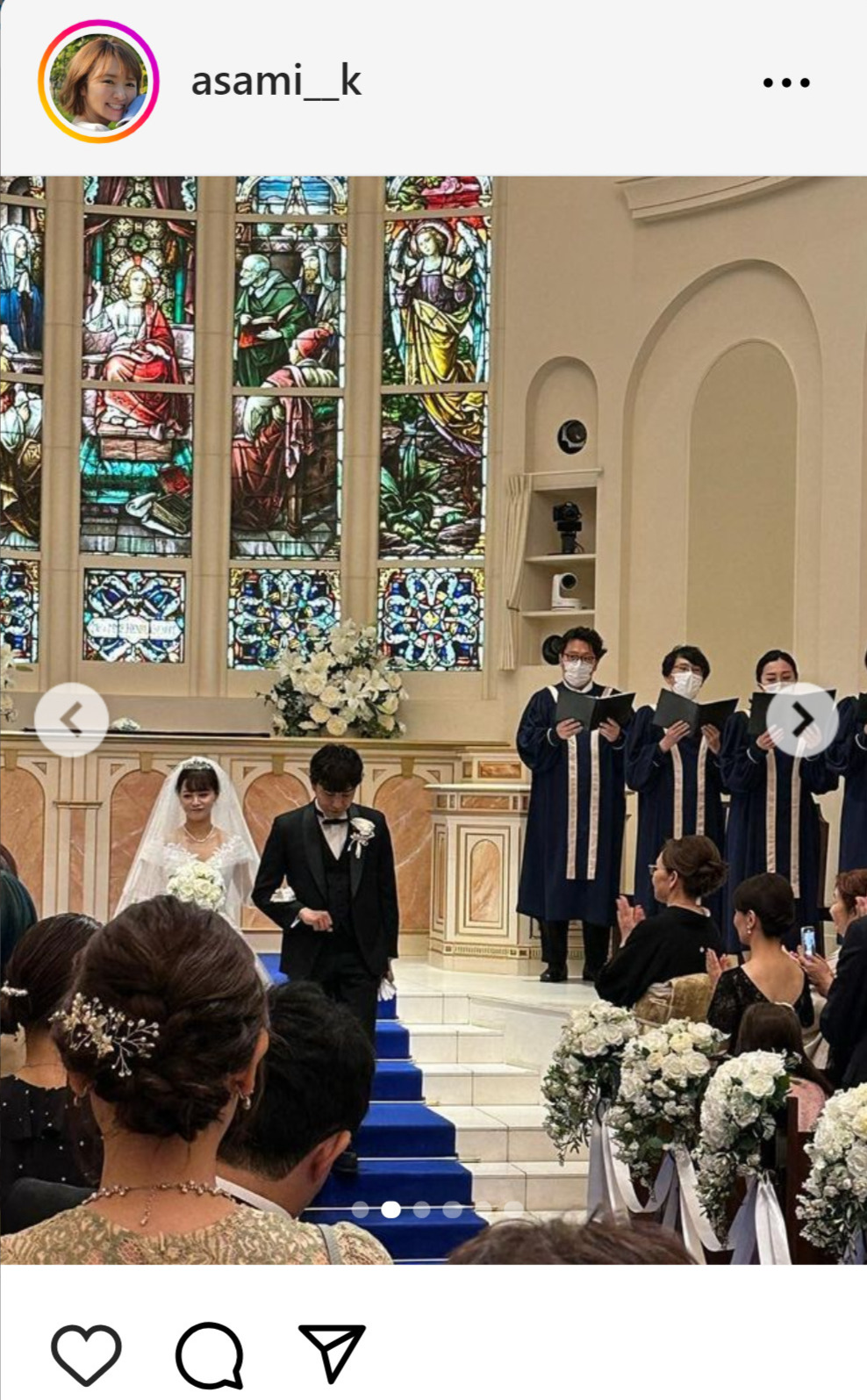 紺野あさ美のインスタグラムから