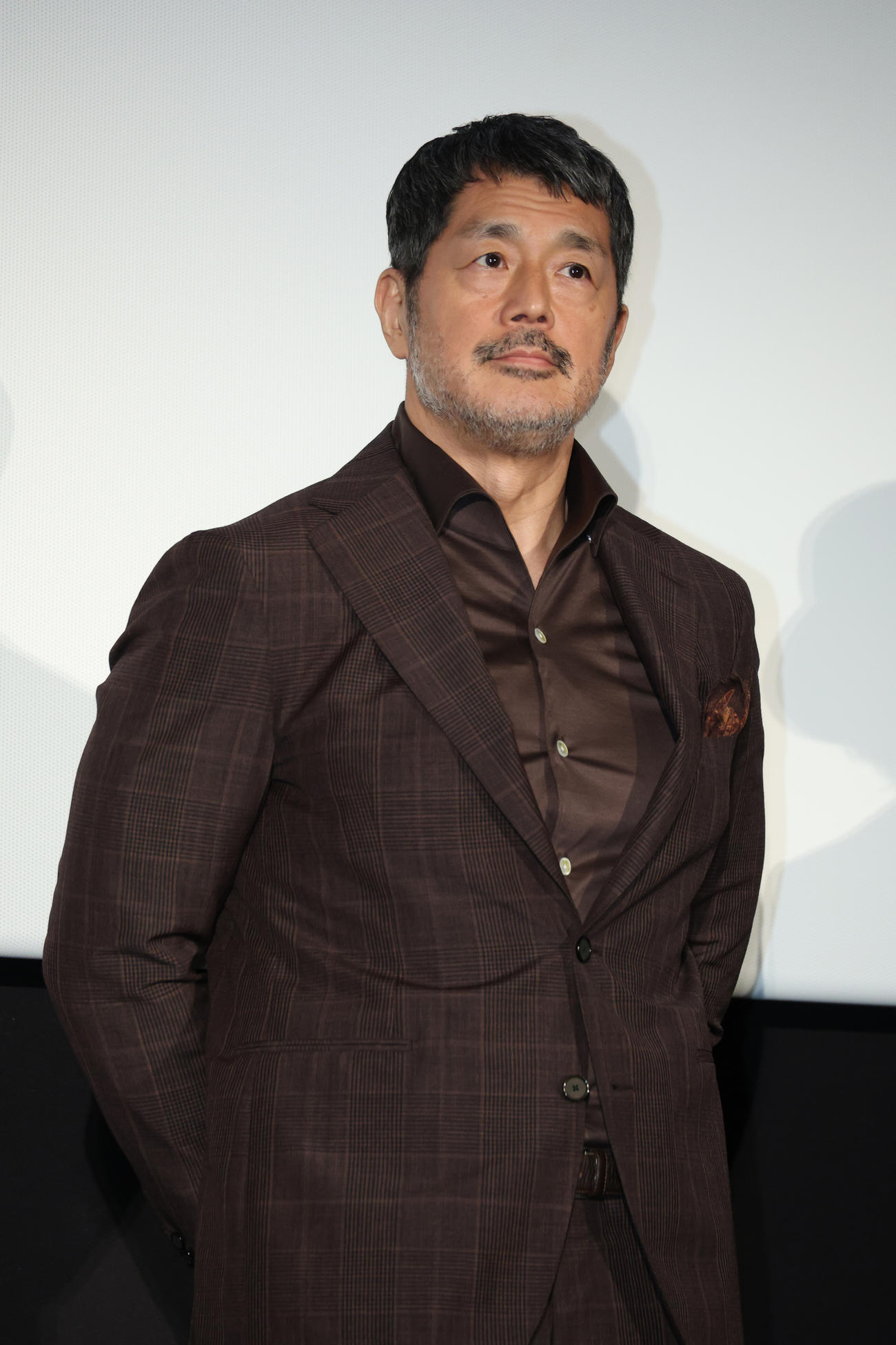 映画「大名倒産」公開初日舞台あいさつを行った高田延彦（撮影・中島郁夫）
