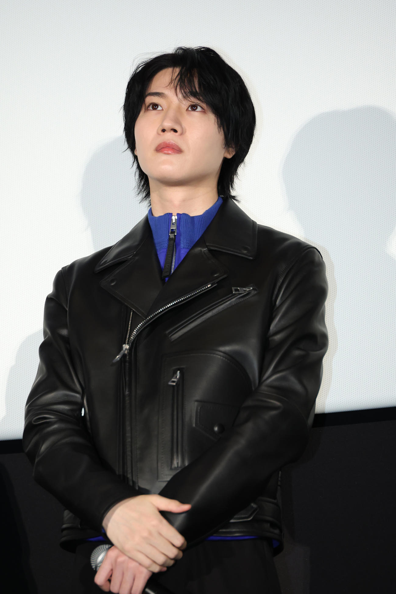 映画「大名倒産」公開初日舞台あいさつを行った桜田通（撮影・中島郁夫）